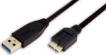 LogiLink micro USB-B 1.0m czarny - kabel LogiLink USB 3.0 - micro USB-B 1.0m M/M czarny