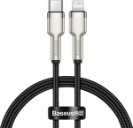 Baseus lightning - USB-C Cafule, PD, 20W, 0.25m (czarny)