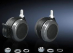 Rittal Rack casters kit - Black Gray