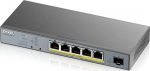 Zyxel GS1350-6HP, 6 Port managed, CCTV PoE switch, long range