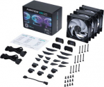 PHANTEKS D30 PWM Regular Airflow D-RGB fan, Triple Pack - 120mm, black