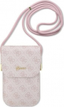Guess PU 4G Metal Logo Script Smartphone bag with adjustable strap