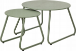 Home Styling Collection Set of metal coffee tables, &Oslash; 40 cm, &Oslash; 60 cm