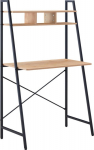 Desk STUDY with shelf 84x44xH142cm, oak/brown