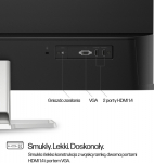 HP 31.5-Inch monitor FHD - Serie 5 &ndash; 532sf, 80 cm (31.5"), 1920 x 1080 Pixel, Full HD, LCD, 7 ms, Schwarz, Wei&szlig;