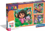 Clementoni Puzzle 3x48 Super Color Dora