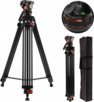 KF Professional Video Tripod for Filming VIDEO Oil Head K&F 192cm / KF09.147
