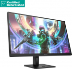 RENEW SILVER OMEN by HP 27qs QHD Gaming Monitor - 27" 2560x1440 QHD 400-nit 240Hz AG, IPS, 2x HDMI/DisplayPort, 2x USB-A, speakers, height adjustable/tilt/pivot, 1 years