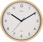 MAUL Wanduhr MAULgrain, 30 cm, quartz watch, without batt., holz