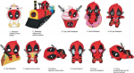 Monogram International Monogram Marvel: Deadpool (Series4) (Blind Bag/Random) 3D Foam Bag Clips Figures (68605)