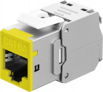 Wentronic Keystone Module RJ45 CAT 6A, STP, Slim, yellow, ye