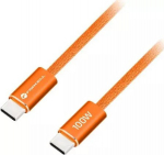 Kabel USB ForCell Kabel USB C do USB C Forcell F-Energy QC4.0 PD 5A 100W Cafule Flat 1.2 m CCFN23 orange