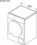 BOS Bosch Serie 4 heat pump dryer, 8 kg, white (WTH85V0ISN)