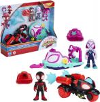 Hasbro Spidey And His Amazing Friends: Figures, Vehicles & Playsets - Miles Morales & Ghost Vehicle Set (G1970)