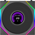 Lian Li UNI FAN TL LCD FLEX Wireless Fan, ARGB and LCD - Reverse Blade 120mm, black