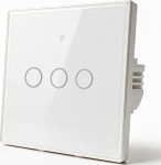 Qoltec Smart touchscreen 3-channel light switch | Wi-Fi | Timer | Tuya