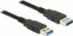 Cable USB Delock USB-A - USB-A 0.5 m Czarny (85059)