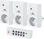 Maclean Sockets internal network with remote control Energy MCE153 3szt. - Programmable + Battery for remote control