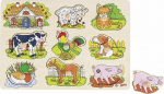 Goki Puzzle with handles- animals making sounds (GOKI-57895)