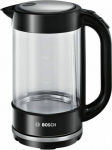 BOS Bosch TWK70B03 electric kettle 1.7 L 2400 W Black, Transparent