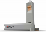 Lindy USB Type C Port Blocker Key - Pack of 4 Blockers, Orange
