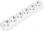 Logilink power strip 6-compartment with protective contact , wei&szlig;