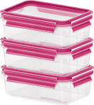 Emsa Food Clip&Close 515582 transp./pink 0.55l 3 piece Set