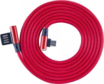 Sbox USB->Micro USB 90 M/M 1.5m USB-MICRO-90R strawberry red