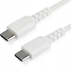 StarTech.com 1 m USB-C-kabel&nbsp,-&nbsp,vit - USB-kabel - USB-C (hane) rak till USB-C (hane) rak - Thunderbolt 3 / USB 2.0 - 1 m - vit