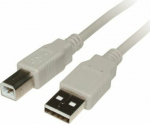 Cable USB PremiumCord USB-A - USB-B 0.5 m Szary (ku2ab05)