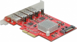 Delock PCI Express x4 Card to 4 x external SuperSpeed USB 10 Gbps (USB 3.2 Gen 2)