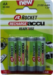 Rocket Precharged HR6 2100MAH ALWAYS READY Blister Pack 4pcs