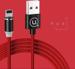 Cable USB Usams USB-A - Lightning 1 m Red (63738-MP)