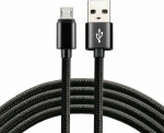 Kabel USB EverActive USB-A - microUSB 2 m Czarny (CBB-2MB)