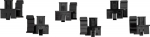 RealWear Protective helmet fastening clips (pairs) (pack of 3)