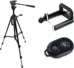 Stand Fancier 4w1 High Tripod Remote Control Phone Holder Selfie / 170cm