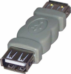 Adapter USB Logo Nipple, USB A (2.0) F-USB A (2.0) F, 0, szara, Logo - 68041