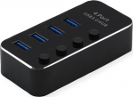 ROLINE 14.02.5056 - USB 3.2 Gen 1 (3.1 Gen 1) Type-A - USB 3.2 Gen 1 (3.1 Gen 1) Type-A - 5120 Mbit/s - Schwarz - Aluminium - 41 mm