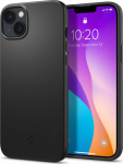 Kaitse&uuml;mbris Thin Fit, Apple iPhone 14, must, &otilde;huke, Spigen