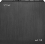 SAVIO External type recorder Slim CD/DVD R/RW, USB-C/USB-A, AK-59