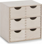 Zeller Komoda z 6 drawers, 20x28x27.5 cm