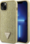 Guess GUHCP14SHDGTPD Hardcase Rhinestone Triangle for iPhone 14 / 15 / 13 6.1" / gold