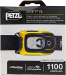 Petzl Swift RL headlamp, 1100 lm, black/yellow