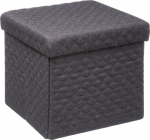 5five Quilted pouffe Footstool Storage 30x31 Coffer