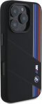 BMW Silicone Cut Tricolor Lines MagSafe Hardcase for Apple iPhone 16 Pro