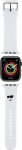 Karl Lagerfeld Strap KLAWLSLCNH Apple Watch 42/44/45/49mm 3D Rubber Choupette Head / white