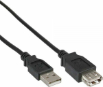 Cable USB InLine USB-A - USB-A 5 m Czarny (34605B)