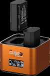 Hahnel H&auml;hnel double charger Pro Cube 3 - Sony with LCD-Display retail
