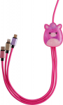 Lazerbuilt Ladekabel 3 in 1 Squishmallows - Lola 1.2m