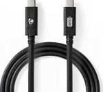 Nedis CCGW64750BK10 - 1 m - USB C - USB C - USB 3.2 Gen 2 (3.1 Gen 2) - Schwarz